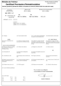 Importation Voiture Allemagne Immatriculation provisoire