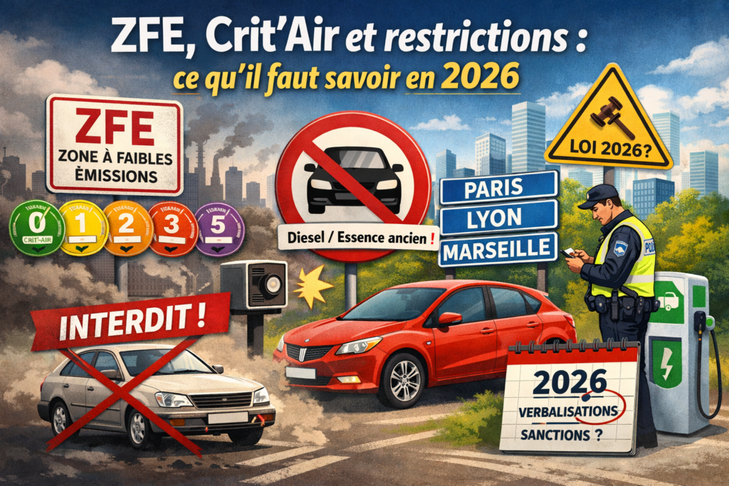 ZFE, Crit’Air et restrictions : ce qu'il faut savoir en 2026