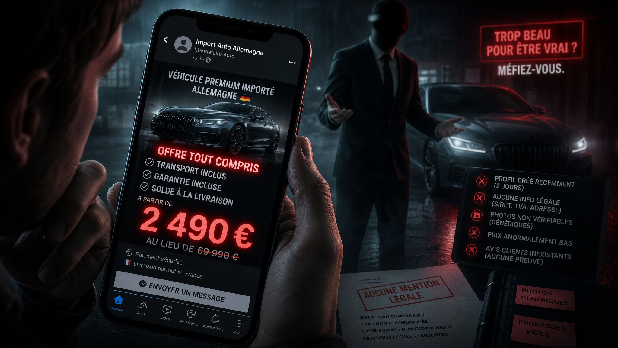 Arnaque importation voiture : guide complet 2026