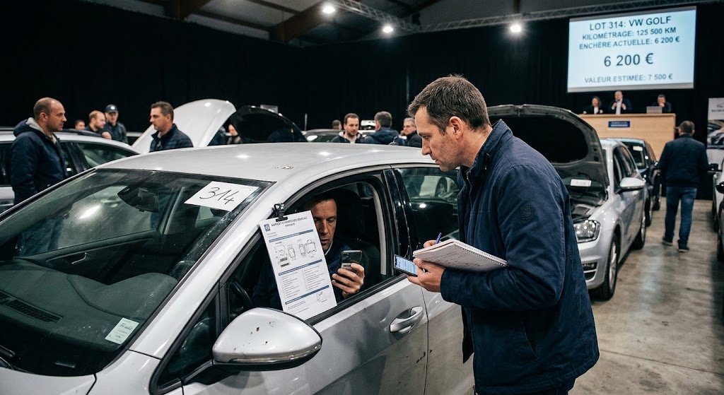 voiture d'occasion - vente aux enchères