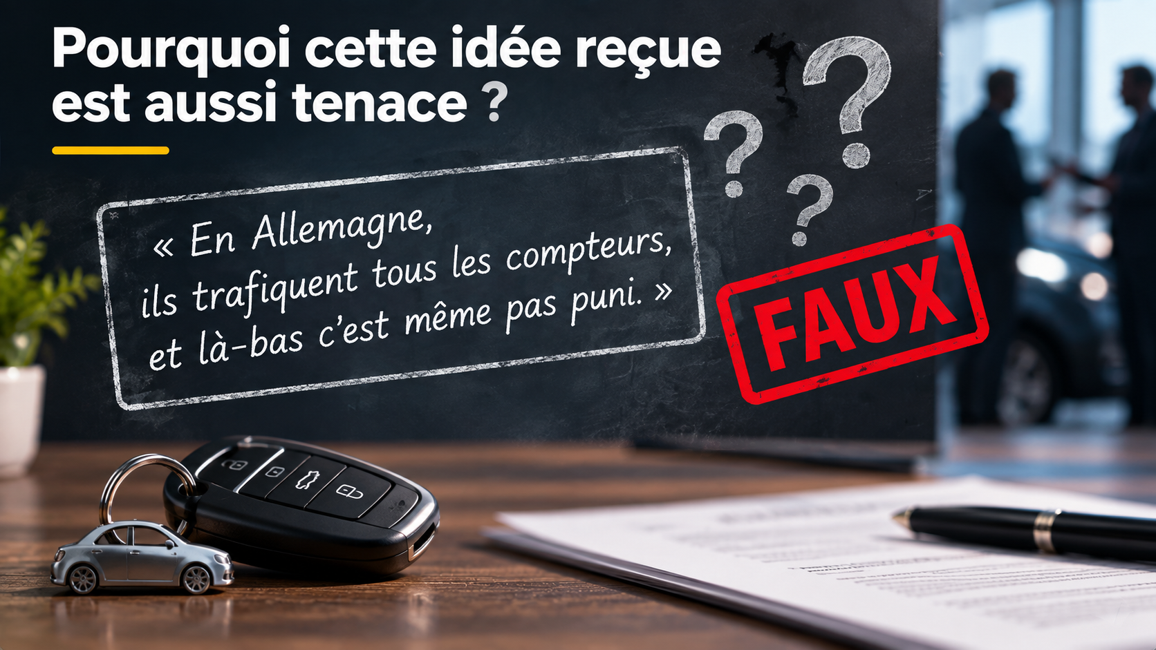 Idée reçue « en Allemagne, ils trafiquent tous les compteurs et ce n'est même pas puni » marquée comme fausse